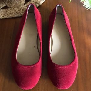Land’s End Red Suede Flat